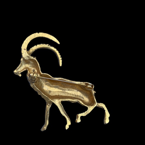 1940’s art deco ram brooch - Picture 2 of 3